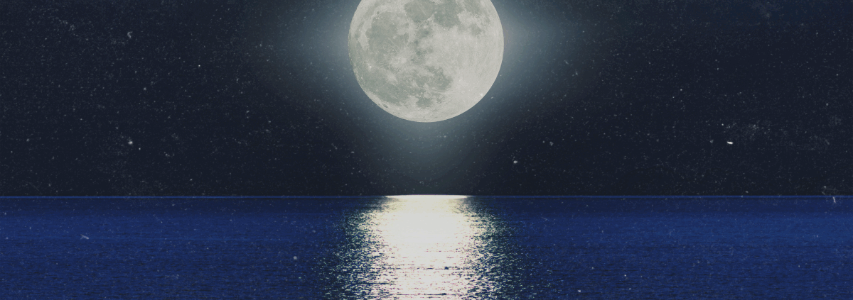 Vollmond am Nachthimmel für Mondrituale und spirituelle Zeitqualität